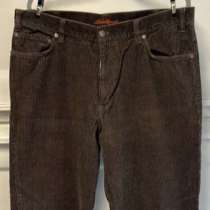 Eddie Bauer Corduroy Pants, Brown, Size 38x34
